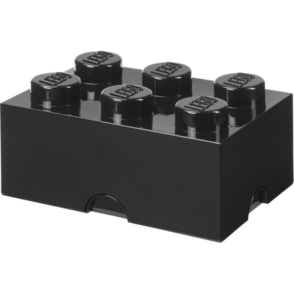 LEGO Brique de rangement STORAGE BRICK 6, 8,47 L, noir