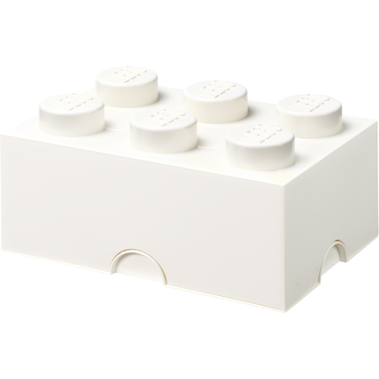 LEGO Brique de rangement STORAGE BRICK 6, 8,47 L, blanc