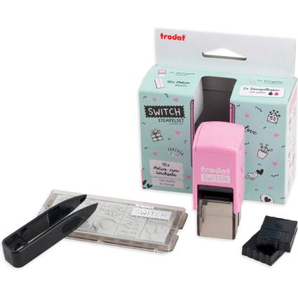 trodat Kit tampon  motif "Switch" - messages d'amour