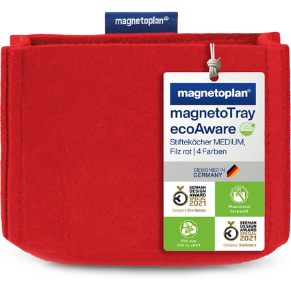 magnetoplan Pot  crayons magnetoTray, moyen, rouge