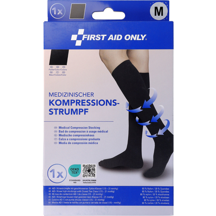 FIRST AID ONLY Mi-bas de contention, M, noir