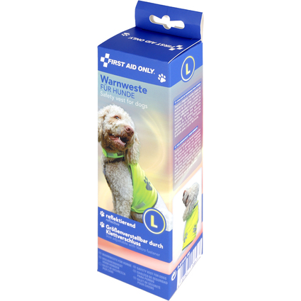 FIRST AID ONLY Gilet de scurit pour chien, L, jaune