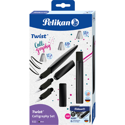 Pelikan Twist Stylo plume de calligraphie, kit