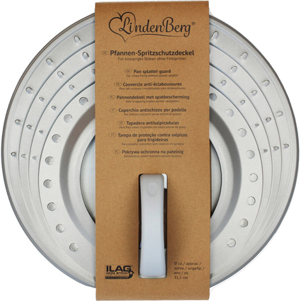 Linden Berg Couvercle anti-projections, rond, 315 mm, gris