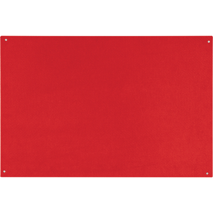 Bi-Office Tableau en feutre sans cadre, 1.200 x 900 mm,rouge