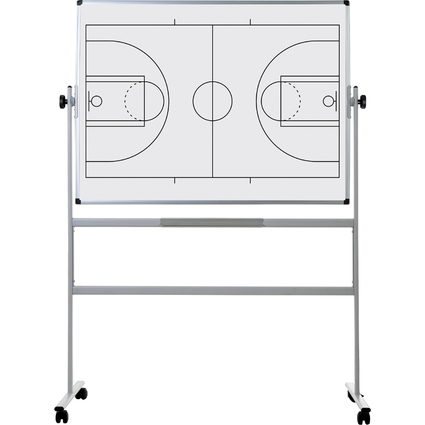 Bi-Office mobile Weiwandtafel, Basketballfeld, 1.200x900 mm