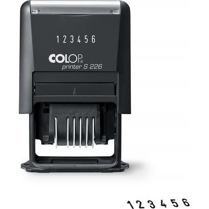 COLOP Tampon numroteur Printer S226, 6 chiffres, noir