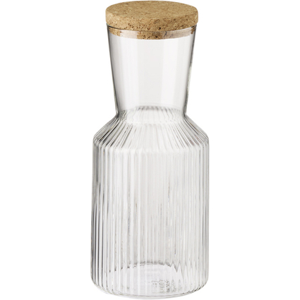 APS Carafe en verre LINES, 0,5 litre, transparent