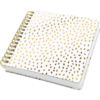 sigel Carnet  spirale Jolie Inspire Square "Golden Rain"