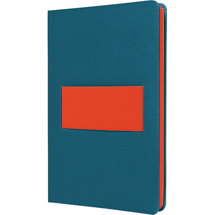 sigel Carnet Linescape, A5, lign, bleu / orange fluo