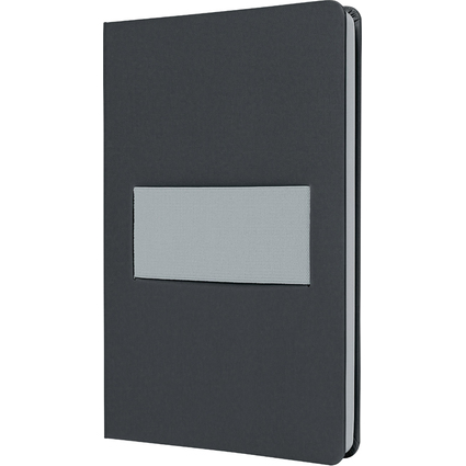 sigel Carnet Linescape, A5, quadrill, gris fonc / gris