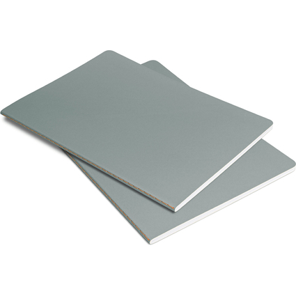 sigel Carnet Linescape, A5, quadrill, gris / orange fluo