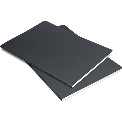 sigel Carnet Linescape, A5, quadrill, gris fonc / gris
