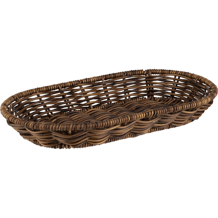 APS Corbeille  pain COVE, ovale, 280 x 160 mm, marron