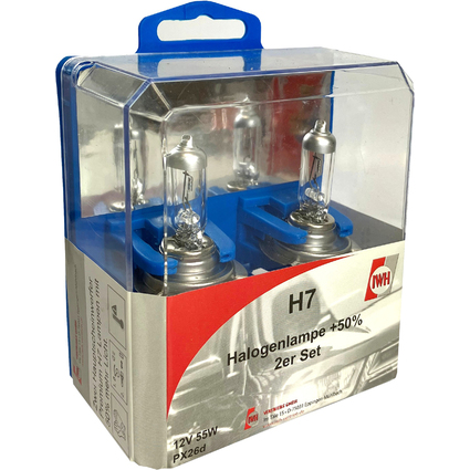 IWH Coffret d'ampoules de rechange H7 pour voiture, 2 pices