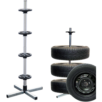 IWH Porte-jantes/pneus de voiture, pour 4 pneus de 225 mm