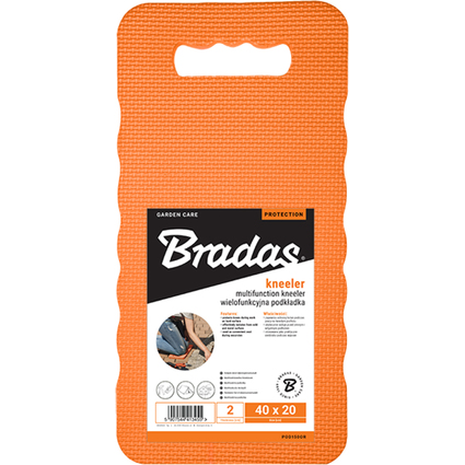 Bradas Planche pour genou, (L)400x(T)200x(H)20mm, orange