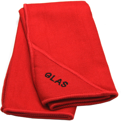IWH Chiffon microfibres, pour les glaces, rouge