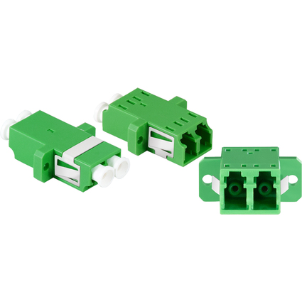 LogiLink Set de coupleurs fibre optique, avec bride, vert