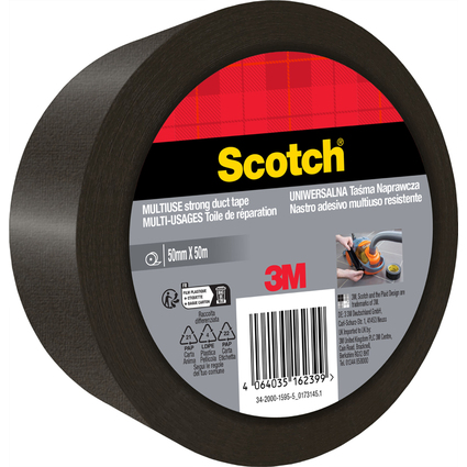 3M Ruban adhsif en toile, 50 mm x 50 m, argent