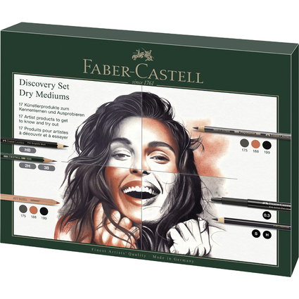 FABER-CASTELL Kit d'artiste Discovery, 17 pices