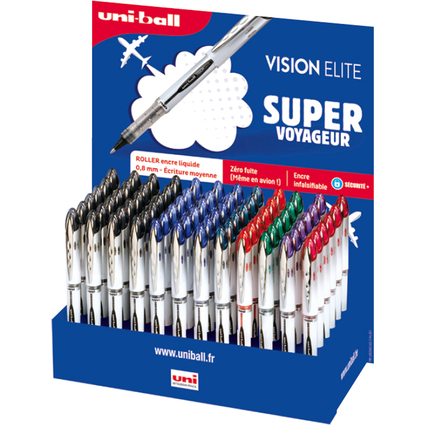 uni-ball Stylo roller  encre VISION ELITE UB200, prsentoir