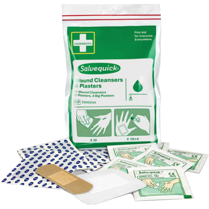 CEDERROTH Salvequick Lingettes antiseptiques & pansements