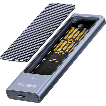 LogiLink USB 3.2 Gen 2x2-Gehuse fr M2 NVMe & SATA SSD