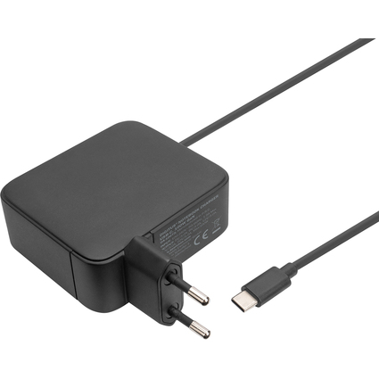 DIGITUS Chargeur USB-C pour laptop, 100 W GaN, noir