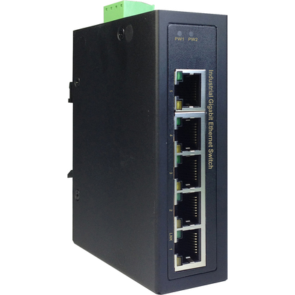 DIGITUS Commutateur industriel Gigabit Ethernet, 5 ports