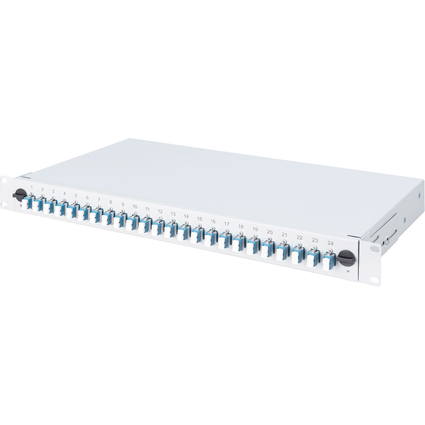 DIGITUS Bote d'pissure  fibre optique 19", 24x LC, OS2