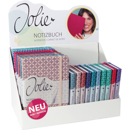 sigel Carnet de notes Jolie Flair, simili cuir, prsentoir