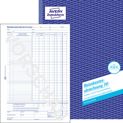 AVERY Zweckform Formularbuch "Reisekostenabrechnung", A4