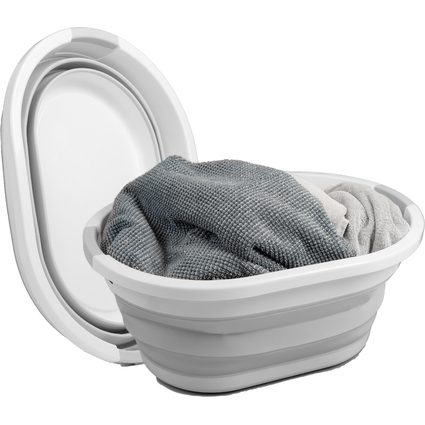 Linden Berg Corbeille  linge, pliable, gris/blanc
