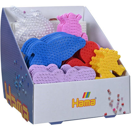 Hama Plaque pour perles midi, 7 motifs, prsentoir de 35