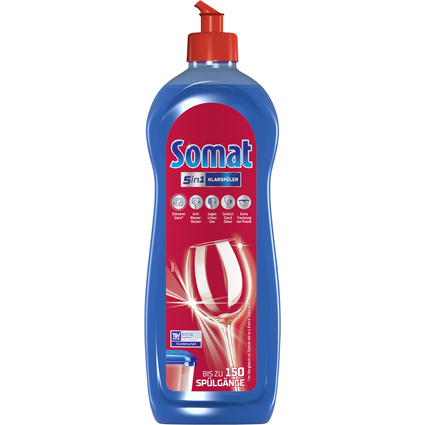 Somat Liquide de rinage 5 en 1 pour lave-vaisselle, 750 ml