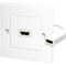 LogiLink Bote de raccordement, 1 x HDMI, blind, blanc