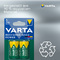 VARTA Pile NiMH "Rechargeable Accu", Baby (C/HR14)