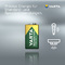 VARTA Pile NiMH "RECHARGE ACCU Power", E-bloc (6F22)