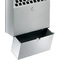 DURABLE Cendrier mural en mtal, 4 litres, argent mtallique