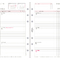 CHRONOPLAN Wochenplan 2026, 1 Woche/2 Seiten, Midi, Zahlen