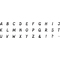 HEYDA Kit de tampons  motifs "alphabet", bote transparente