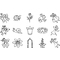 HEYDA Kit de tampons  motifs "princesses & fes", bote