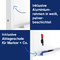 magnetoplan tableau univ., (l)750 x (L)1.200 mm, feutre bleu