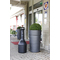 Rubbermaid Cendrier sur pied Infinity Genie, rond, noir