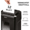 Fellowes Destructeur de documents Powershred 12C, noir