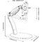 DIGITUS Support cran LCD / LED, avec pied