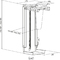 LogiLink Support pour unit centrale, en mtal, noir