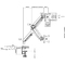 DIGITUS Support simple cran universel, fixation par serrage