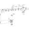 DIGITUS Support double cran universel, fixation par serrage